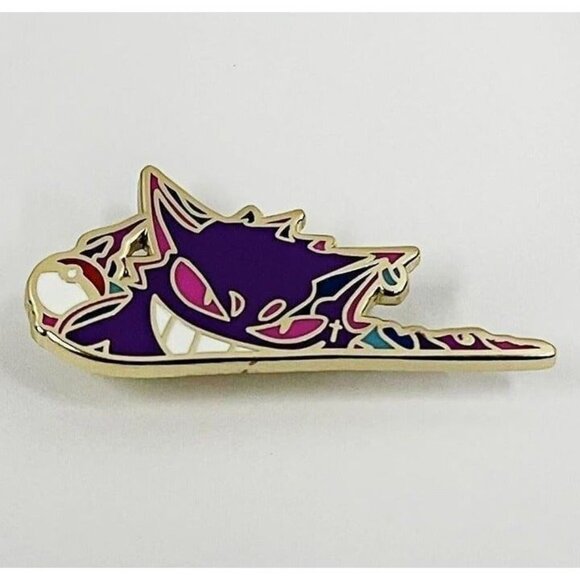 Haunting Sneaker Spirit: Pokemon Gengar Ghost Nike Enamel Pin - Picture 3 of 5